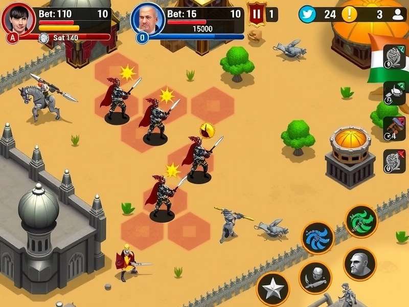 Nizam S Noble Knights gameplay screenshot showing strategic combat